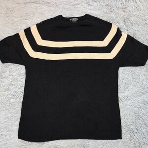 Vintage‎ Oliver Perry Sweater Womens 2X Black Silk Blend Comfort Soft Preppy